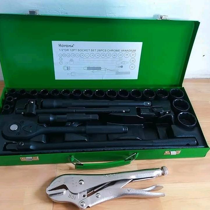 HOYOMA JAPAN SOCKET SET 8-32MM WITH FREE VISE GRIP - TikTok Shop ...