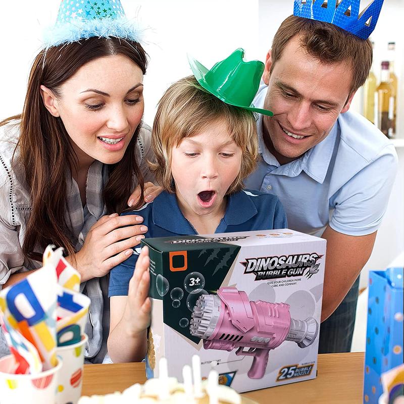 BM-2P and BM-2B 40 Holes Bubble Machine  Pink Bubble with Lights/Bubble Solution for Adults Kids Summer Toy Gift for Outdoor Indoor Birthday Party 6