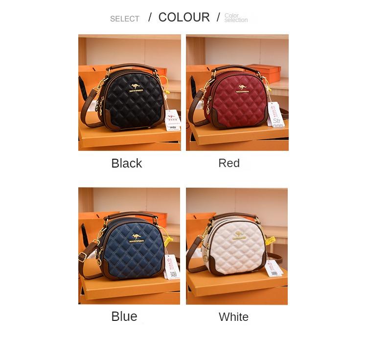 Product Introduction of Túi xách kangaroo nữ, túi táo dung tích lớn, túi đeo vai sang trọng, túi messenger đa năng, thời trang và nhiều màu, túi điện thoại di động ba lớp, mới 2023 9