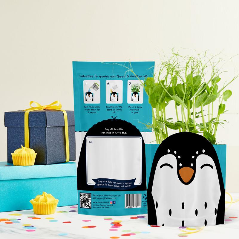 Greens & Greetings: Sonny the Penguin - Growable Greetings Card 0