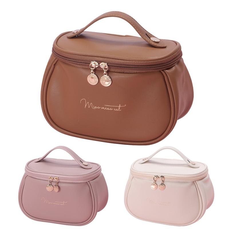 New PU Material High Capacity Makeup Bag PU Leather 1