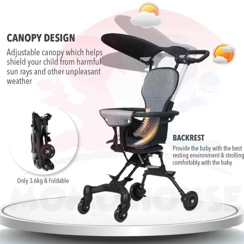 Baby Rider 150 Baby Rider Baby Stroller 2in1 Foldable and Lightweight Stroller ...