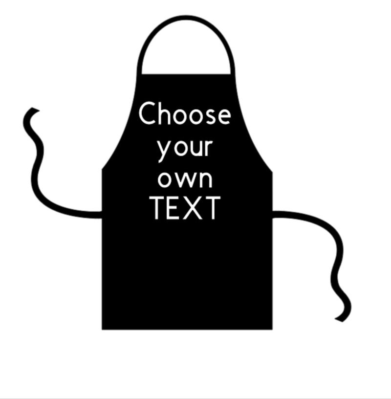 Product Introduction of Choose your own text black apron 3