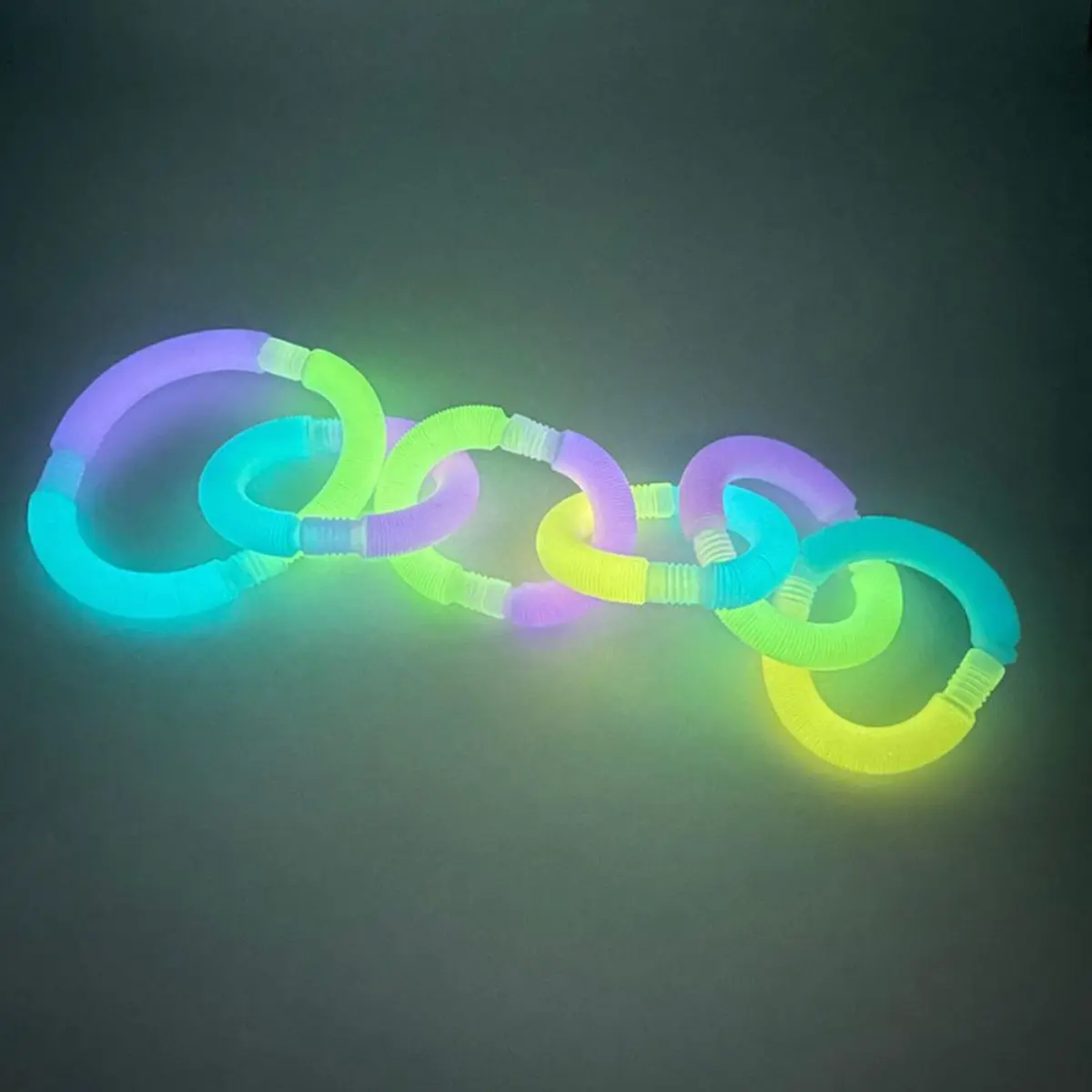 DIY Decompression Toy Pop Tubes Luminous Telescopic Tube Rodent Pioneer