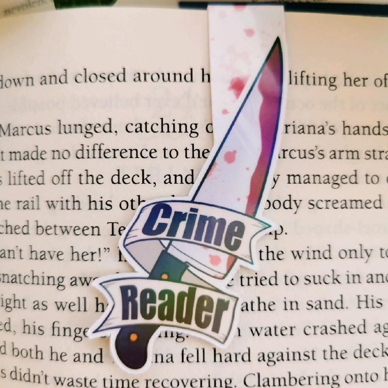 Crime Reader Magnetic Bookmark 0