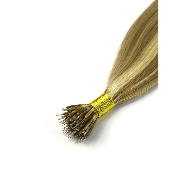 Biscuit Blondey (#18/613) Nano Ring Hair Extensions 1