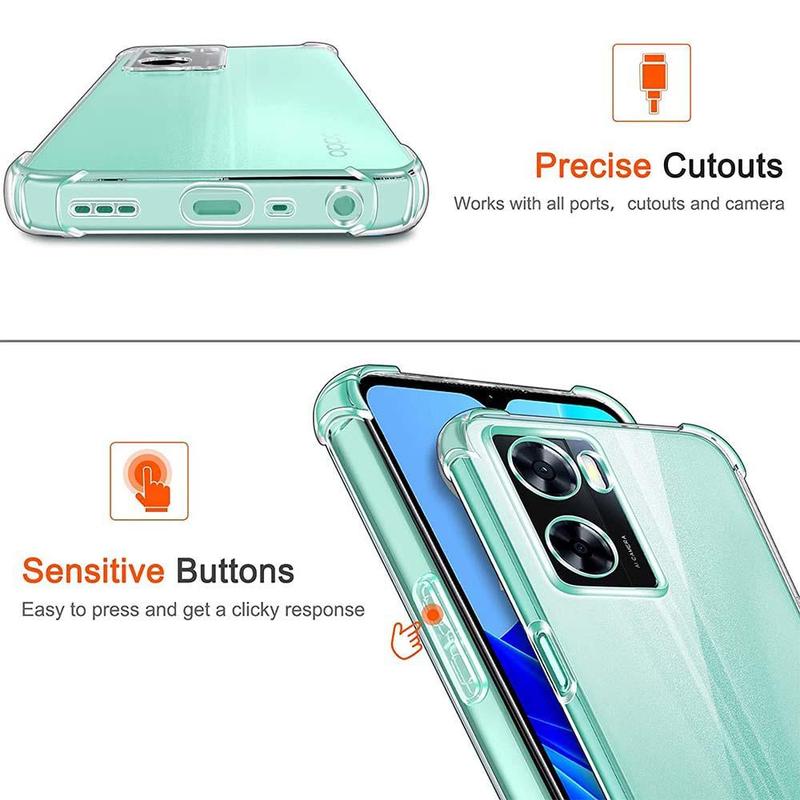 Ốp Điện Thoại Trong Suốt Sang Trọng Cho Oppo A57, 4G, A57s, A57e, A57, 5G, A77, 4G, A77, 5G, Ốp Chống Sốc Cho Oppo A15, A96, 5G, R11, R15, R17 Pro 3