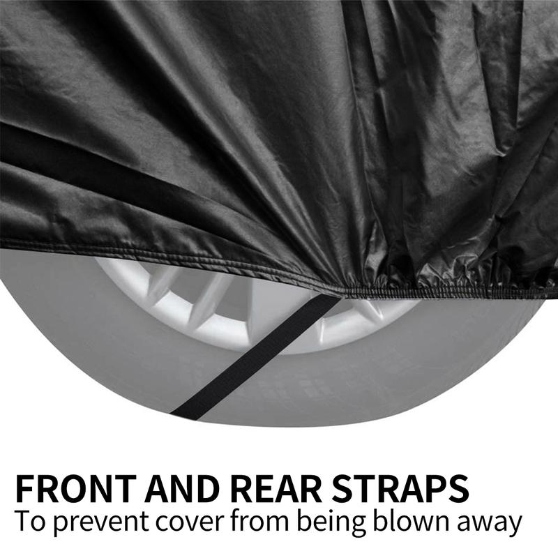 【ATRACTIVOLL】Outdoor Car Protective Cover is Waterproof, Sunscreen, and Dustproof, Keeping the Car Surface Clean Black 6