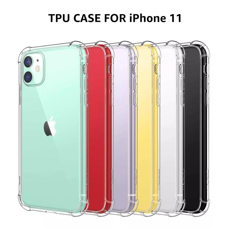 Luxury Hybrid Clear Hard PC Back Cover Case For iPhone 14 13 12 Mini 11 Pro XS Max X XR SE 3 2 7 8 Plus Silicone Soft Bumper TPU Accessories Cellphone 2