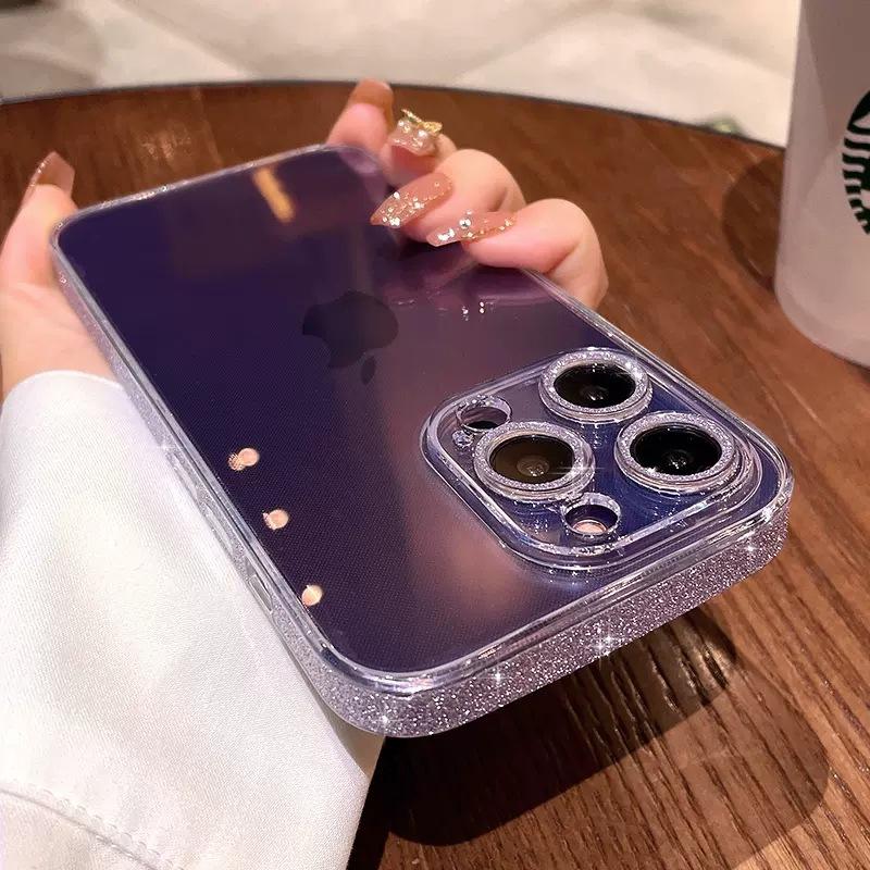 Product Introduction of 「Bubble Phone Case」Bling Frame Glitter Luxury iPhone Case Protector Protection 15