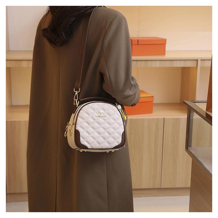 Product Introduction of Túi xách kangaroo nữ, túi táo dung tích lớn, túi đeo vai sang trọng, túi messenger đa năng, thời trang và nhiều màu, túi điện thoại di động ba lớp, mới 2023 21