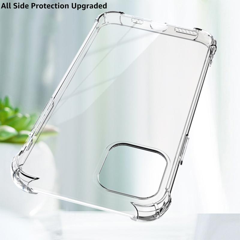Luxury Hybrid Clear Hard PC Back Cover Case For iPhone 14 13 12 Mini 11 Pro XS Max X XR SE 3 2 7 8 Plus Silicone Soft Bumper TPU Accessories Cellphone 3