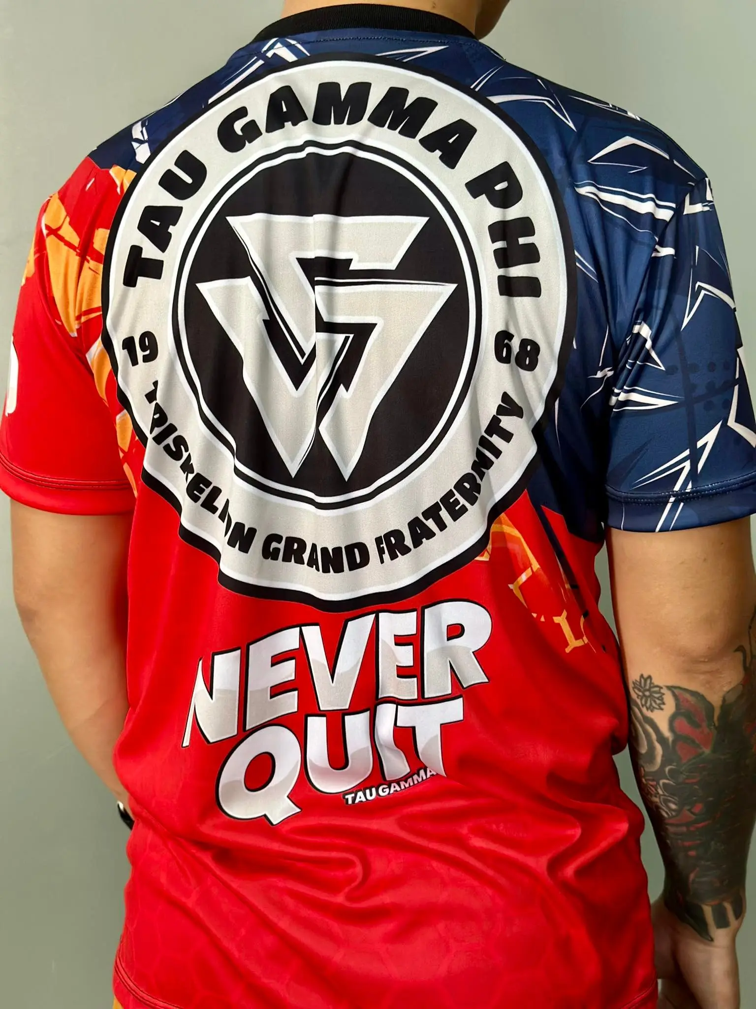Fraternity Triskelion Jersey Design TAU GAMMA FRAT SHIRT 2021