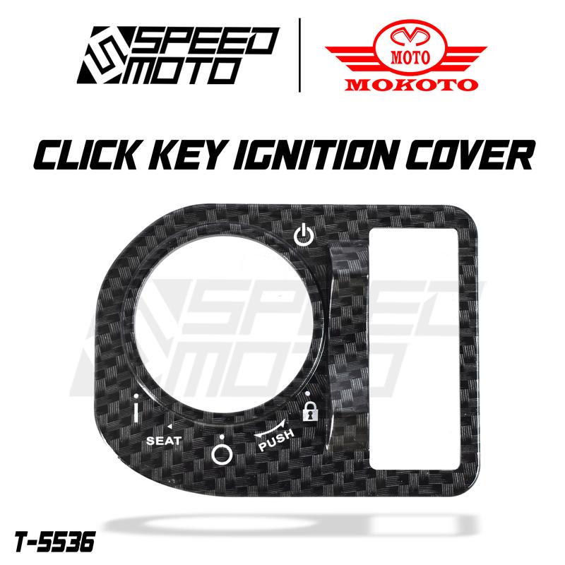 MOKOTO CLICK V2 KEYLESS IGNITION COVER T-5536 GLOSSY CARBON GARNISH ...