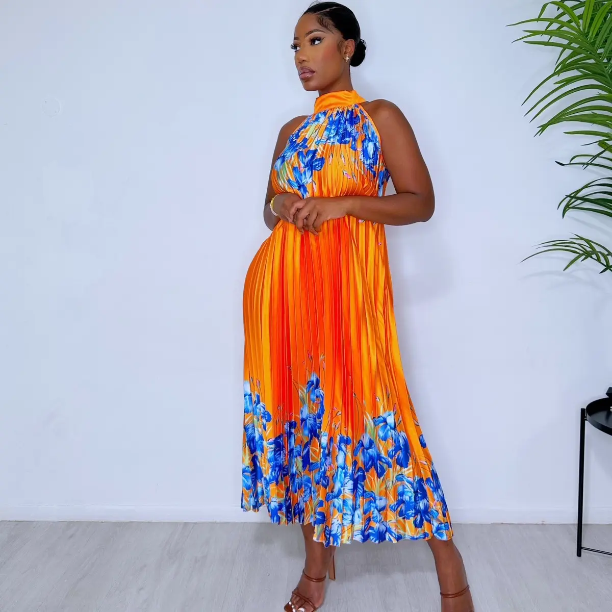 MOANA PLEATED MAXI