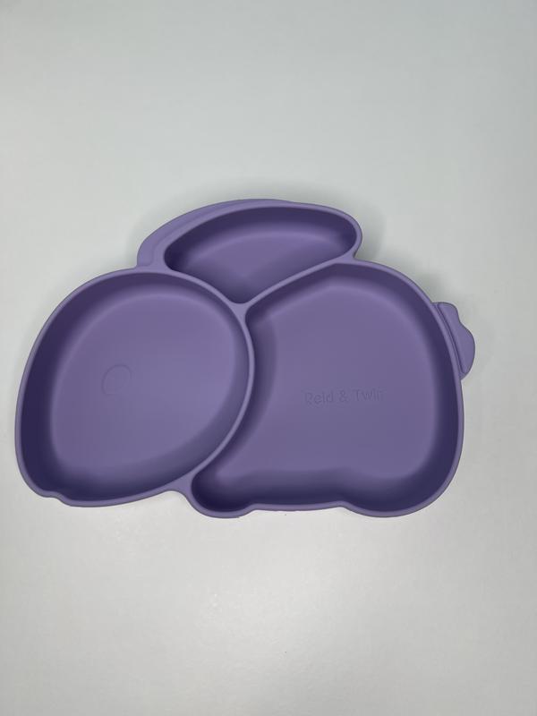Reid & Twin Bunny Silicone Suction Plate for Weaning Journey, Dishwasher Safe, BPA Free, Phthalate Free, Latex Free 2
