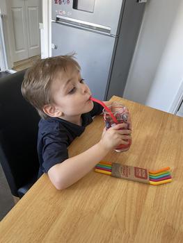 Product Review of Rainbow Silicone Straws pack of 6 from M**s A**n S**l 0