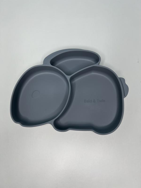 Reid & Twin Bunny Silicone Suction Plate for Weaning Journey, Dishwasher Safe, BPA Free, Phthalate Free, Latex Free 3