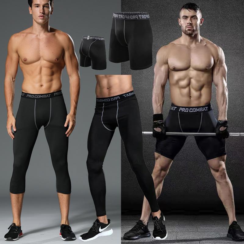 COD,(Hot shorts，1/2pants， 3/4 cropped pants，trousers ) Compression ...