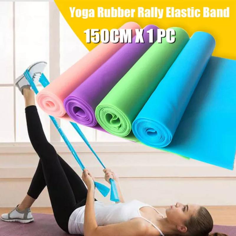 Yoga Rubber Stretch Resistance Exercise Workout Fitness Band - TikTok ...
