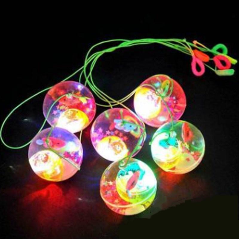 Glowing Bouncy Ball Colorful Flash Jumping Ball Children Luminous Toys Kids 0