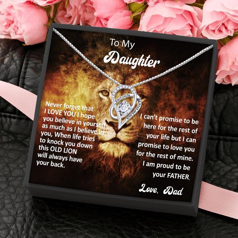 IBBY LONDON Personalised Daughter Gift Necklace and Card Gifts from Dad to Daughter Birthday Present 3