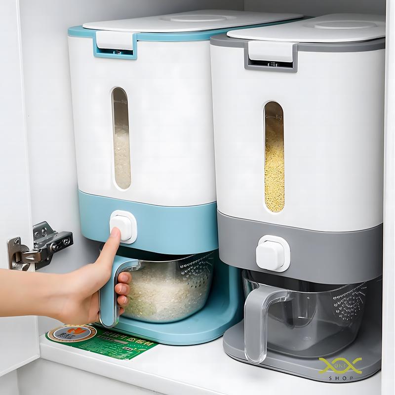 Big Rice Strorage 1XX Shop Household Push Type Rice Storage Box Plastic Storag - TikTok ...