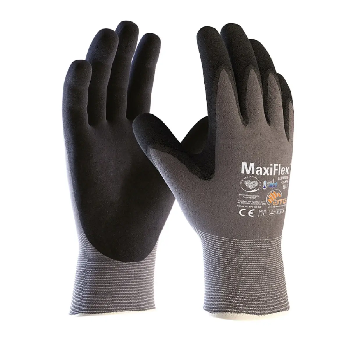 3 Pairs ATG MaxiFlex Ultimate Gloves Nitrile Foam Gloves Breathable & Light