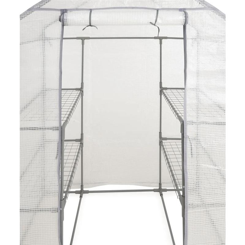Walk-In Greenhouse Cover Heavy Duty Replacement Spare Reinforced Growhouse White PE Cover - 143x73x195cm 3