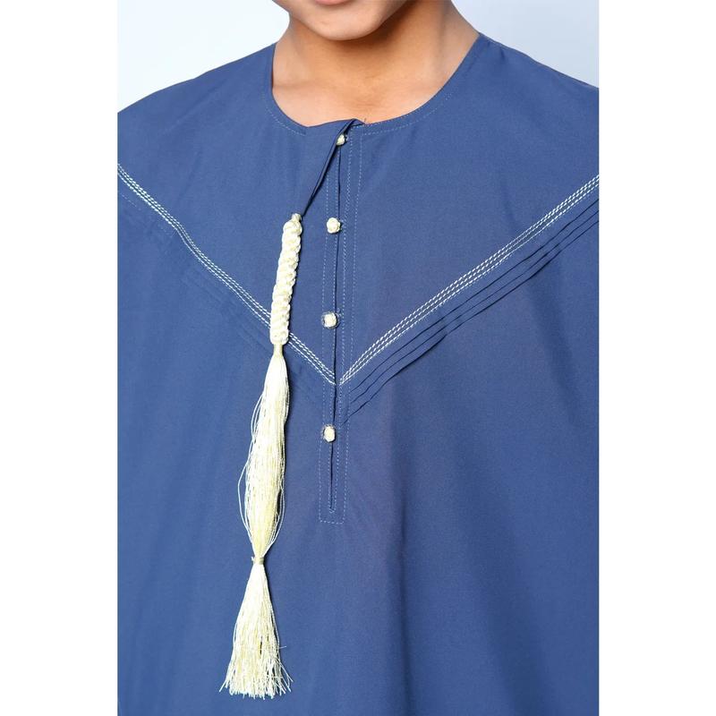 Kids Omani Navy Tasseled Thobes – 923 – 02 3