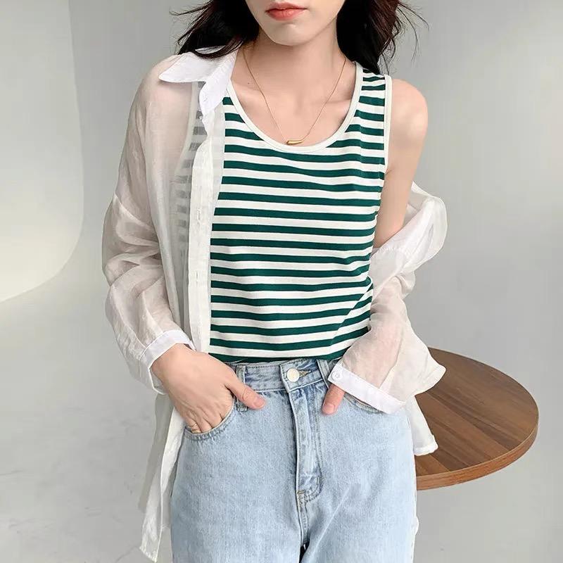 Korean Style Women's Sleeveless Cotton Sando Vest Top SIZE M-XXLNew Korean Style Women's Sleeveless Cotton Sando Vest Top SIZE M-XXL Womenswear Tube Shirt Casual 4