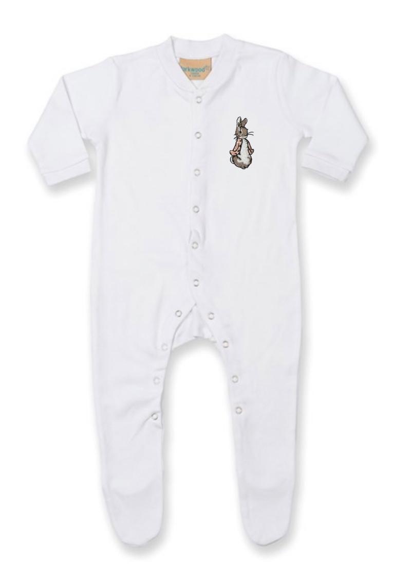 Product Introduction of Flopsy White Baby Sleepsuit 5