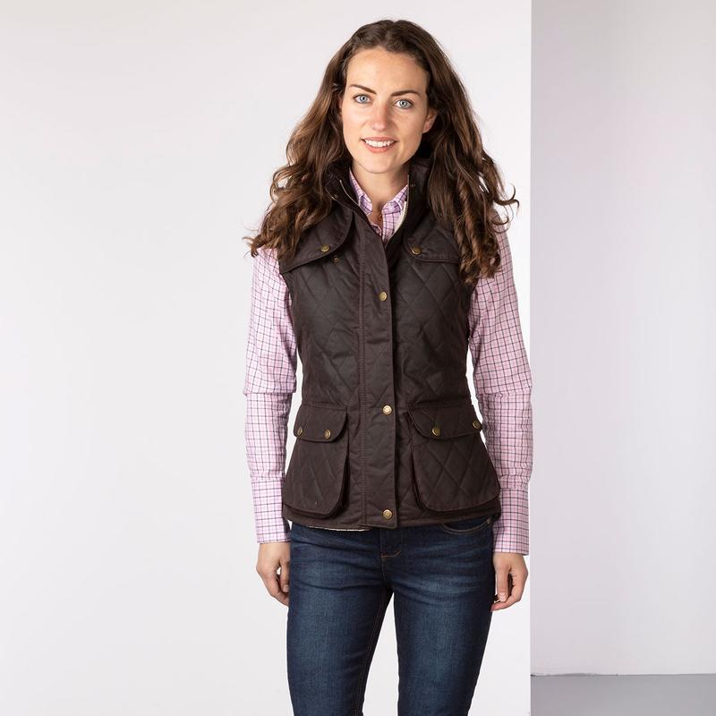 Rydale Ladies Diamond Quilted Wax Waistcoat II 6