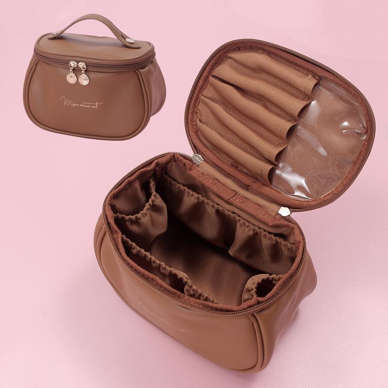 New PU Material High Capacity Makeup Bag PU Leather 3
