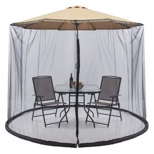 Outdoor Garden Umbrella Table Screen Parasol Mosquito Net Cover Bug Netting Cover, Parasol Converter Cover Turn Your Parasol into a Gazebo!