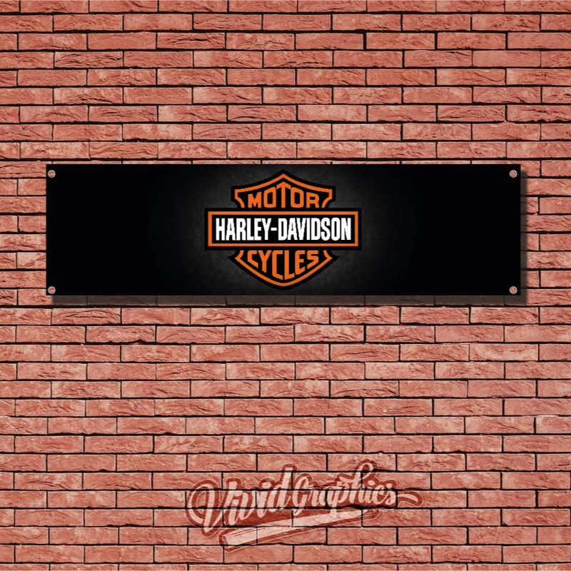 Motorcycle logos Garage / Workshop / Mancave Banner PVC Sign / Poster Wall Art Motorsport 5