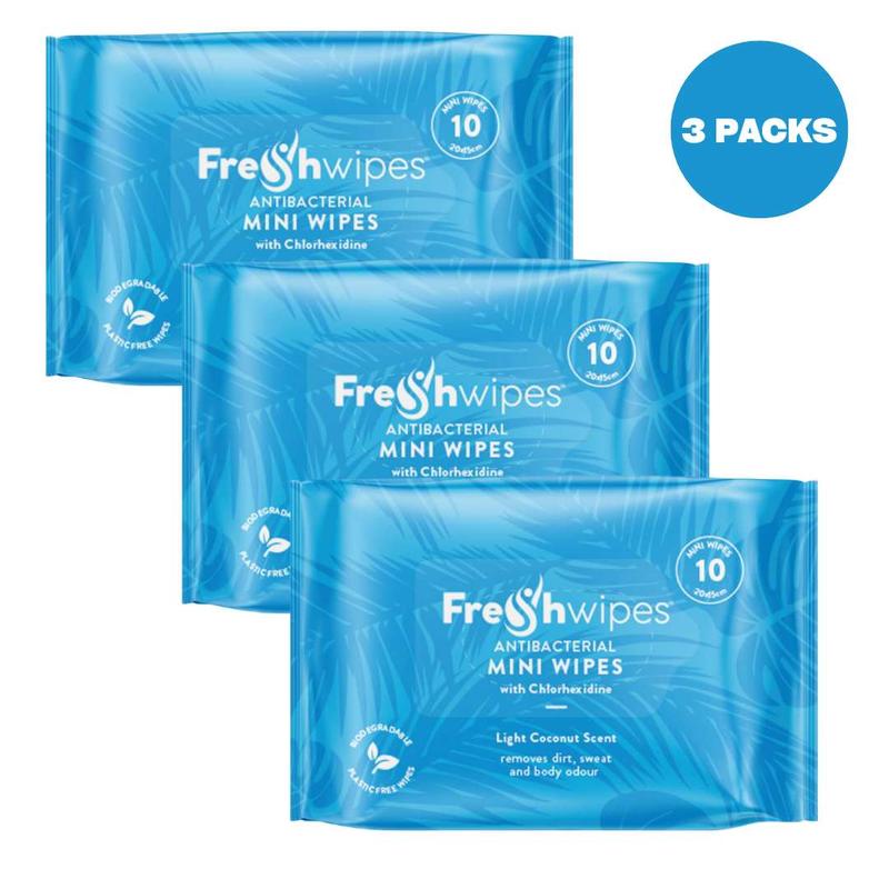 Product Introduction of FreshWipes Minis Biodegradable Antibacterial Wet Wipes (BUNDLE 3 Packs) Eco-friendly Sustainable 2