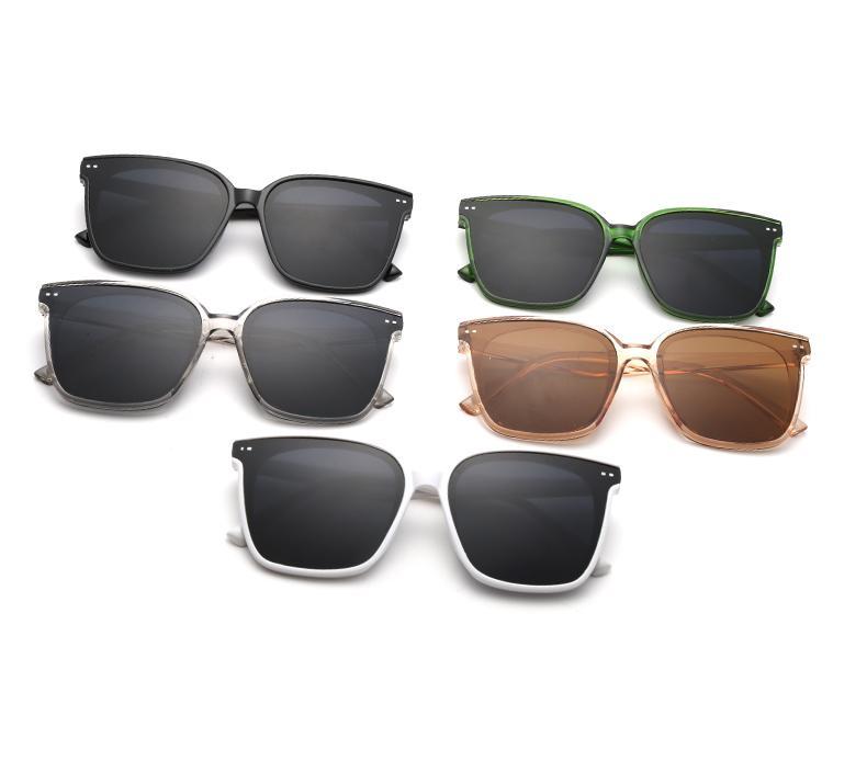 Product Introduction of [Inventory] Korean Fashion Square Sunglasses Women's Men's Vintage Style Rice Nail Women's Large Frame Personalized Glasses 17