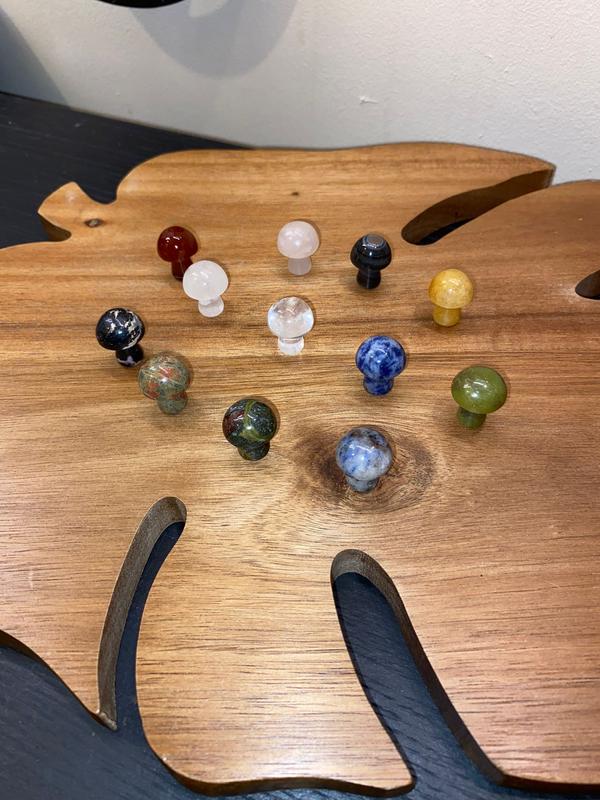 Assorted Mini Crystal Mushroom for Clarity and Luck and more white 1