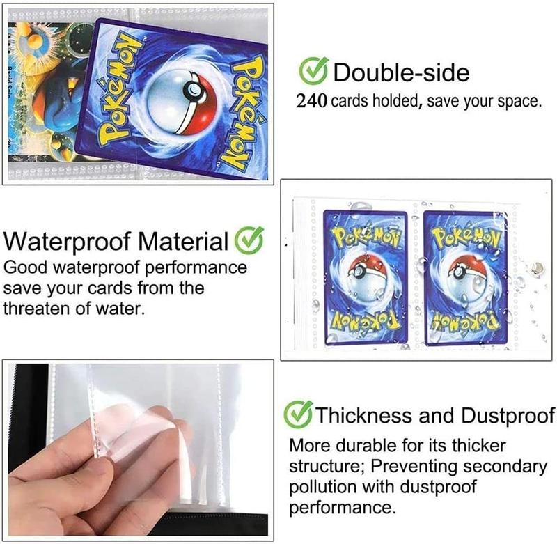 Pokemon Trading Card Holder Album, Kids Card Holder Binder Book, Kids Collectible Card Albums, 30 pages - Can Hold up to 240 cards Gengar 2