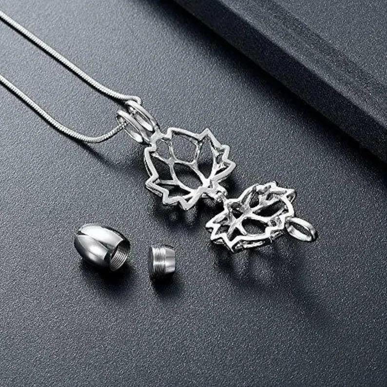 Lotus Flower Locket Cremation Ashes Necklace - Memorial Keepsake Urn. Free Filling Kit. Free UK Delivery. Chain Included 6
