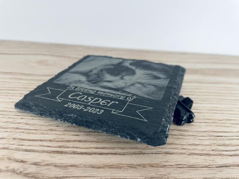 Product Introduction of Personalised Photo Stone Cat Dog Pet Memorial Memory Loss Present Gift Cat Loss 5