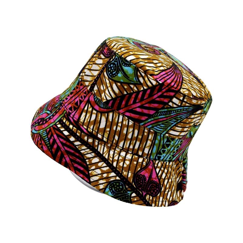 Product Introduction of African print bucket hat , sun hat reversible Striped Baseball Cap Baseball Cap Baseball Cap Winter Winter Winter Summer Polka Dot Cotton Silk Plain Floral Beret Striped 24