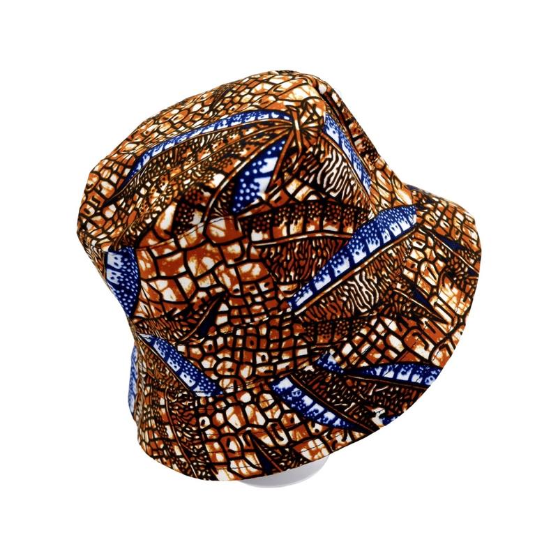 Product Introduction of African print bucket hat , sun hat reversible Striped Baseball Cap Baseball Cap Baseball Cap Winter Winter Winter Summer Polka Dot Cotton Silk Plain Floral Beret Striped 10