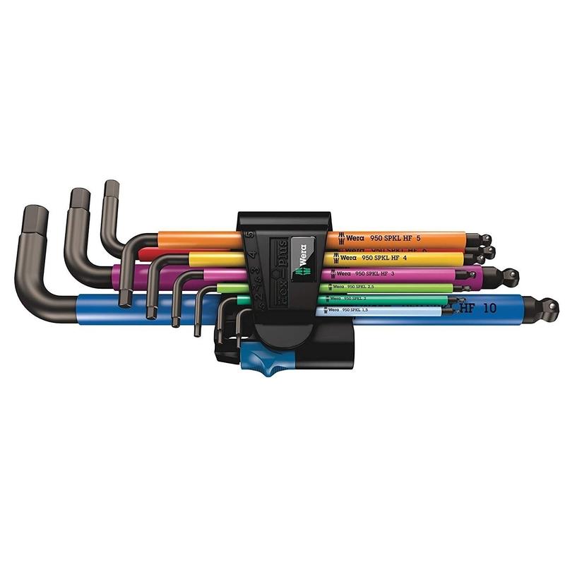 Wera HOLD FUNCTION Hex-Plus 9 Pce Multi Colour Ball-End Hex Allen Key Set 022210 2