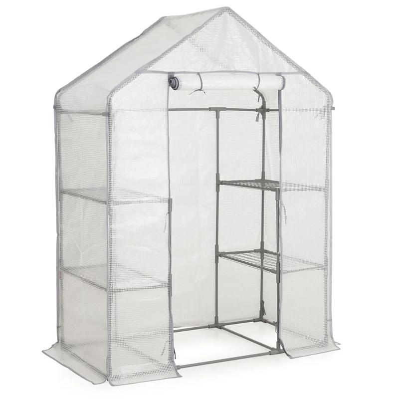 Walk-In Greenhouse Cover Heavy Duty Replacement Spare Reinforced Growhouse White PE Cover - 143x73x195cm 2