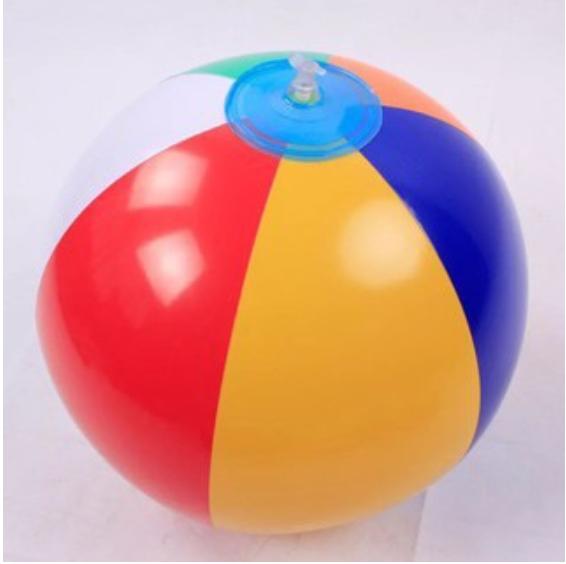 Beach ball inflatable toy Colored PVC inflatable ball - TikTok Shop ...