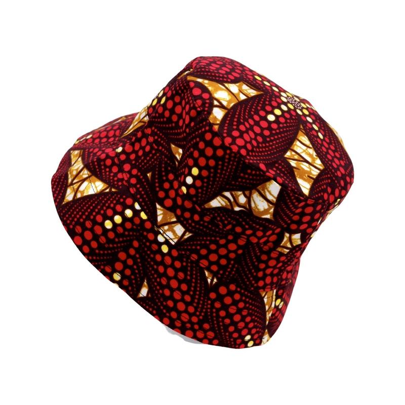 Product Introduction of African print bucket hat , sun hat reversible Striped Baseball Cap Baseball Cap Baseball Cap Winter Winter Winter Summer Polka Dot Cotton Silk Plain Floral Beret Striped 6