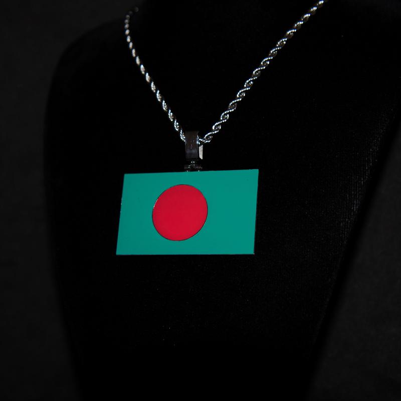 Bangladesh Flag Pendant - Christmas, Christmas Gifting, Gifts For Her, Gifts for Women, Gifts for Men, Trending Jewelery, Fashion Jewellery, Luxury Stylish Birthday Gift 1