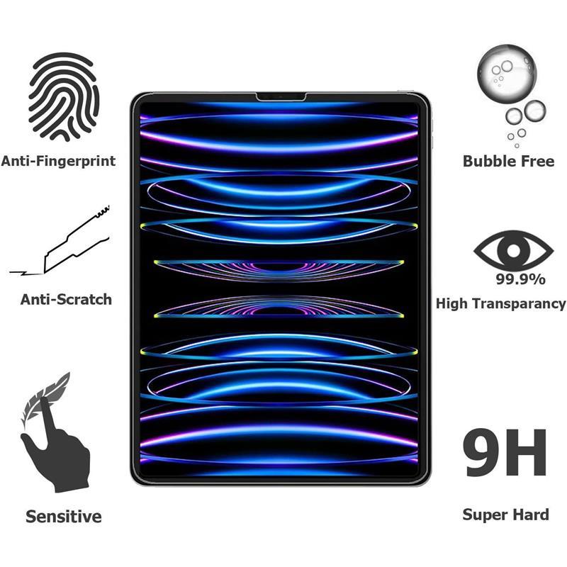 [2 Pack] Screen Protector for iPad Pro 11 4th Generation (2022 Release) - Tempered Glass Screen Protector Face ID Compatible/Scratch Resistant for Apple iPad Pro 11 (2022/2021/2020) 1